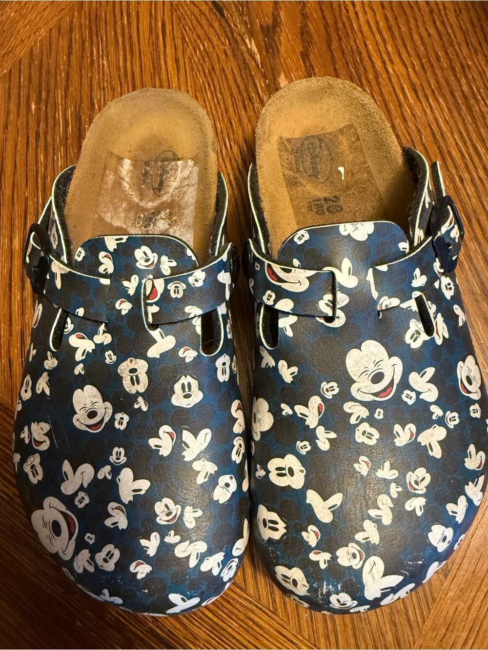 *RARE* Navy Blue Mickey Mouse Print Birkenstock